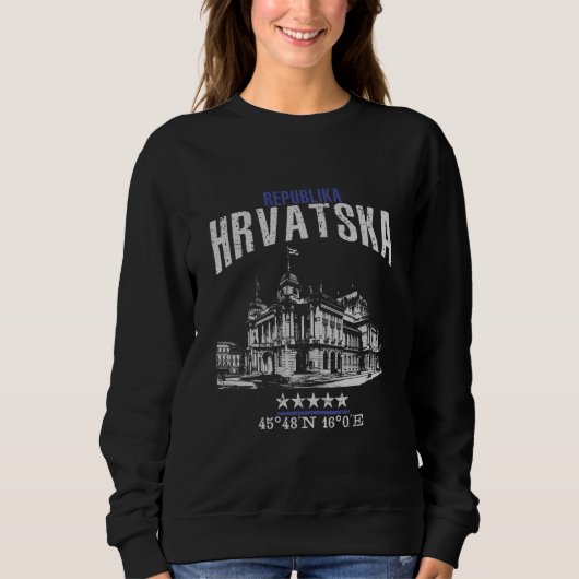 Kroatien Sweatshirt (Vorderseite)