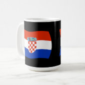 Kroatien Tasse der Flagge (Vorderseite Links)