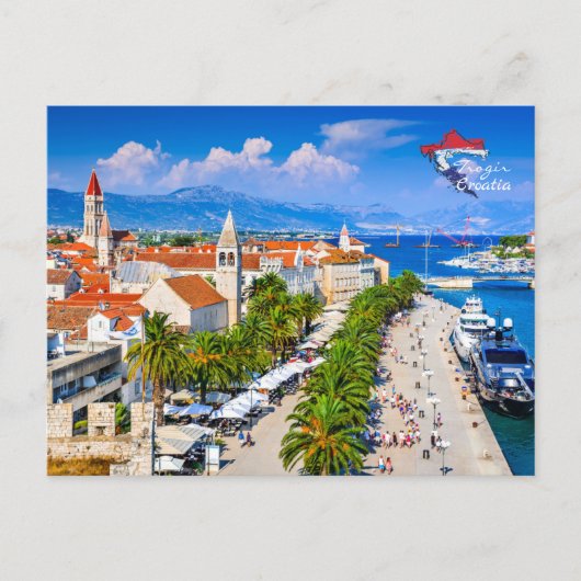 Kroatien | Trogir | Adria | Sommer Postkarte (Vorderseite)