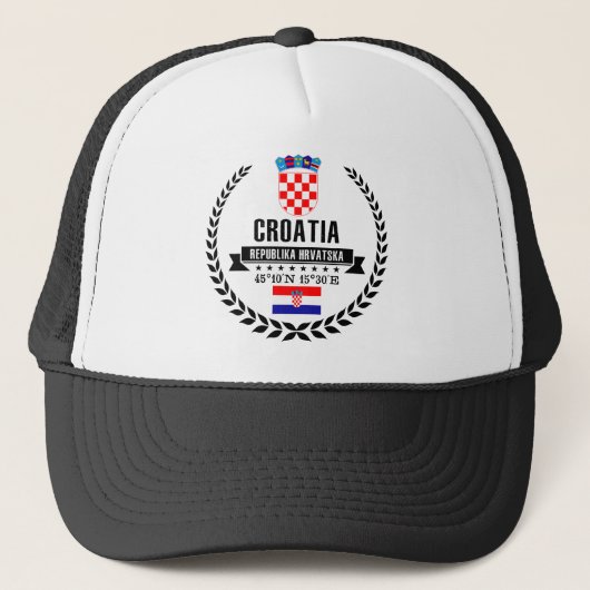 Kroatien Truckerkappe (Vorderseite)
