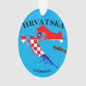 Kroatien Urlaub Weihnachten Akropolis Ornament (Rückseite)