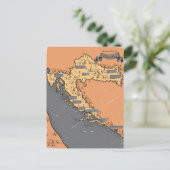 Kroatien Vintage alte Karte (Stehend Vorderseite)