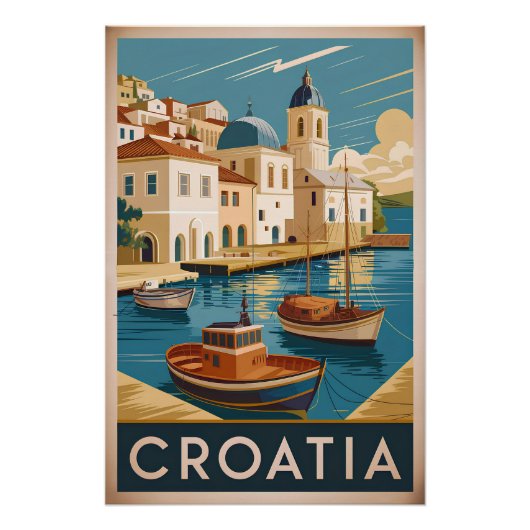 Kroatien vintage poster (Vorderseite)