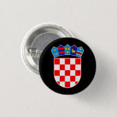 Kroatien Wappen Button (Vorne & Hinten)