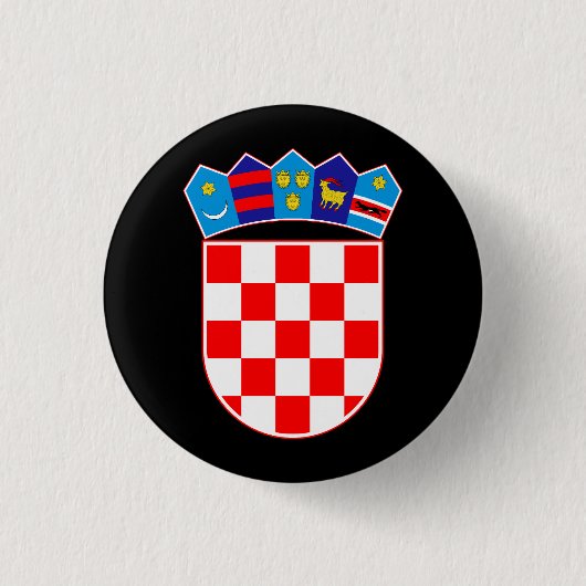 Kroatien Wappen Button (Vorderseite)