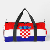 Kroatien Wappen Duffle Bag (Rückseite)