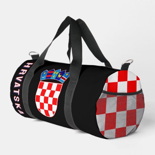 Kroatien Wappen Duffle Bag (Rechte Ecke)