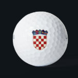 Kroatien Wappen Golfball<br><div class="desc">Republika Hrvatska. Wappen Kroatiens.</div>
