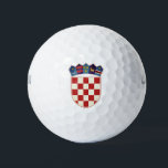 Kroatien Wappen Golfball<br><div class="desc">Republika Hrvatska. Wappen Kroatiens.</div>