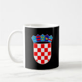 Kroatien Wappen Kaffeetasse (Links)