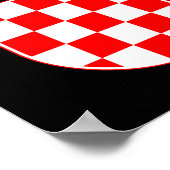 Kroatien Wappen Poster (Ecke)