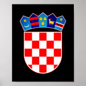 Kroatien Wappen Poster (Vorne)