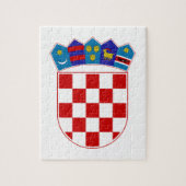 Kroatien-Wappen Puzzle (Vertikal)