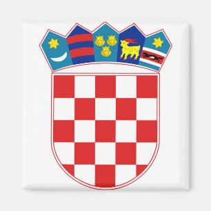 Kroatien-Wappen Stunde Hrvatska Magnet