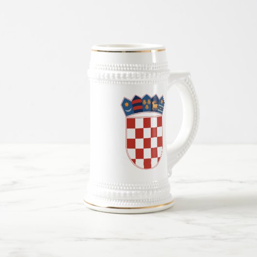 Kroatien-Wappen Tasse (VorderseiteRechts)