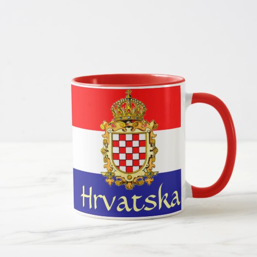 Kroatien-Wappen Tasse (Rechts)