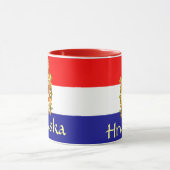 Kroatien-Wappen Tasse (Zentrum)