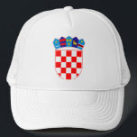 Kroatien Wappen Truckerkappe<br><div class="desc">Republika Hrvatska. Wappen Kroatiens.</div>