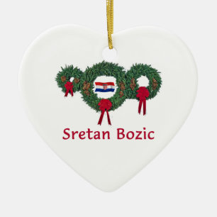 Kroatien-Weihnachten 2 Keramikornament