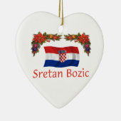Kroatien-Weihnachten Keramik Ornament (Rechts)