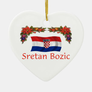 Kroatien-Weihnachten Keramik Ornament