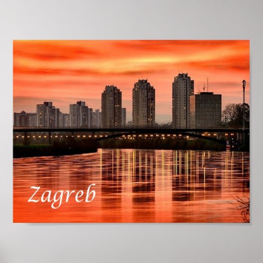 Kroatien - Zagreb - Poster (Vorne)