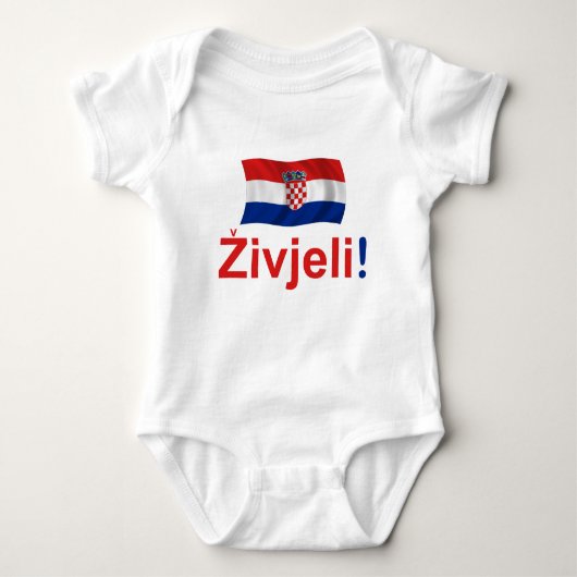 Kroatien Zivjeli! (Beifall) Baby Strampler (Vorderseite)