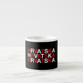 KROATIENFahne Espressotasse (Vorderseite)