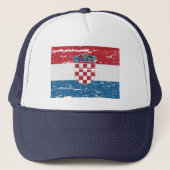 KROATIENFLAG TRUCKERKAPPE (Vorderseite)