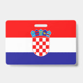 Kroatienflagge Ausweis (Rückseite)