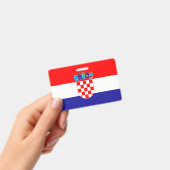 Kroatienflagge Ausweis (Handheld)