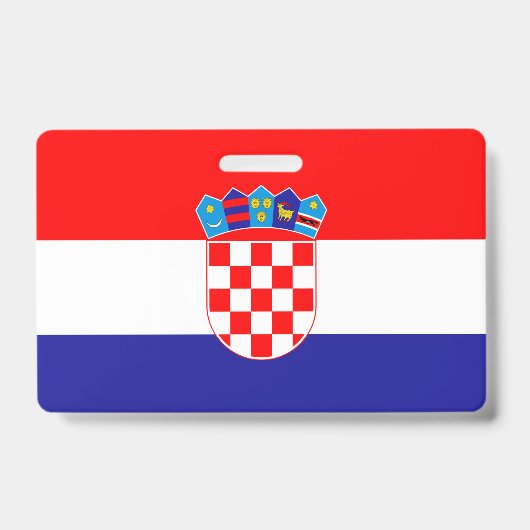 Kroatienflagge Ausweis (Vorderseite)