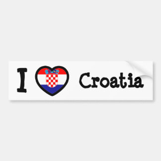 Kroatienflagge Autoaufkleber