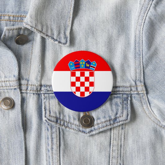 Kroatienflagge Button (Beispiel)