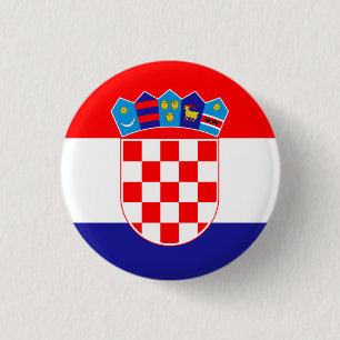 Kroatienflagge Button