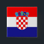 Kroatienflagge Button<br><div class="desc">Kroatienflagge</div>