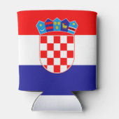 Kroatienflagge Dosenkühler (Rückseite)