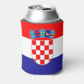 Kroatienflagge Dosenkühler (Kanne Rückseite)
