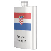 Kroatienflagge Flachmann (Links)