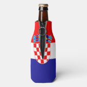 Kroatienflagge Flaschenkühler (Flasche Rückseite)