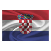 Kroatienflagge Fotodruck (Vorne)