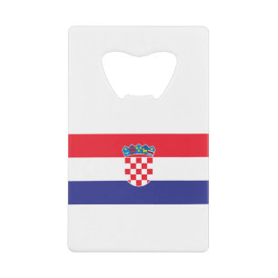 Kroatienflagge Geldbeutel Flaschenöffner