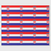 Kroatienflagge Geschenkpapier (Flach)