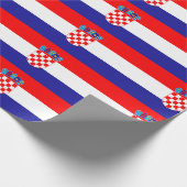 Kroatienflagge Geschenkpapier (Ecke)