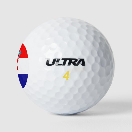 Kroatienflagge Golfball (Logo)
