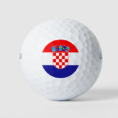 Kroatienflagge Golfball (Vorderseite)