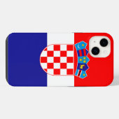 Kroatienflagge iPhone Hülle (Rückseite (Horizontal))