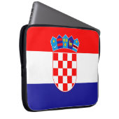 Kroatienflagge Laptopschutzhülle (Vorne Rechts)