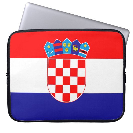 Kroatienflagge Laptopschutzhülle (Vorderseite)