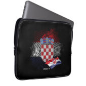 Kroatienflagge Laptopschutzhülle (Vorne Rechts)